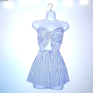 NWOT Zaful 2 Piece Summer Shorts And Wrap Top Set